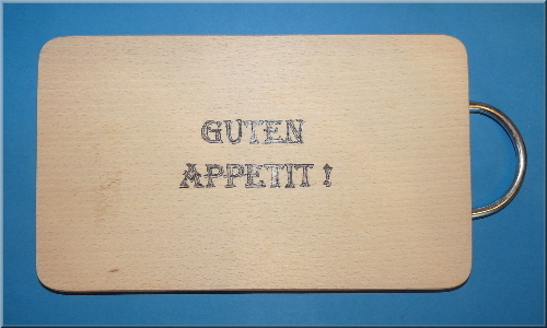 Brettchen mit Griff Motiv Guten Appetit