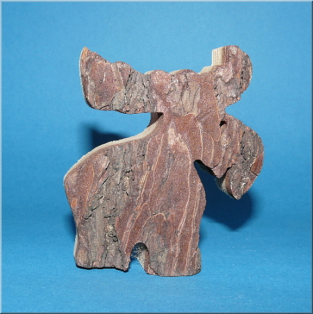 Deko Elch Baumrinde mittel